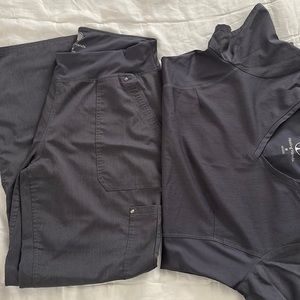 Healing hands, gray scrub set